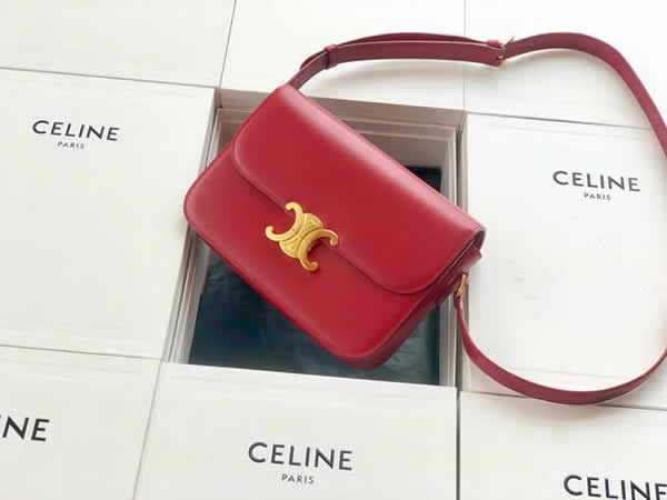 Fake Celine Red Triomphe High Quality Discount Handbags Outlet